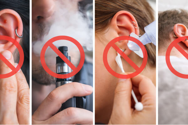 what to avoid after piercing