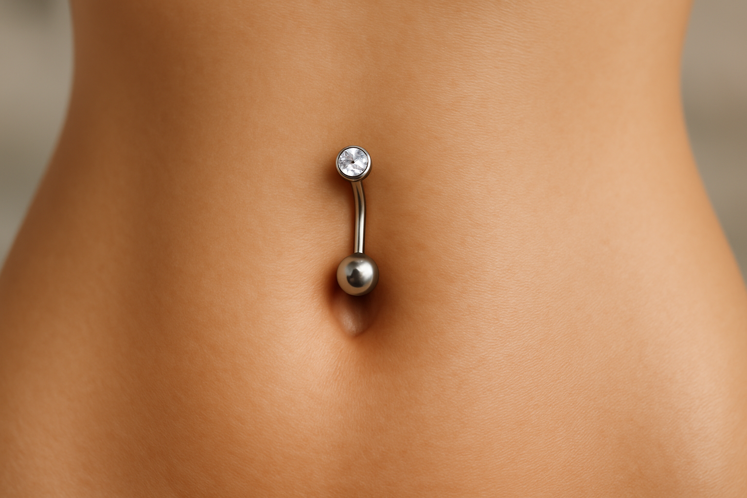 belly button piercing pain level
